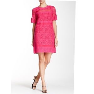Rebecca Taylor Silk organza Lace shift Dress